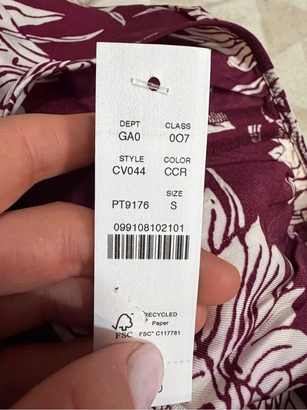 J crew Drawstring-waist tank top in pineapple garden sateen